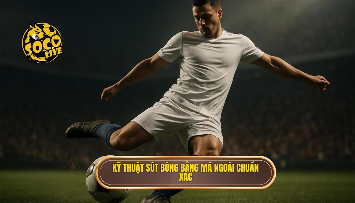 Các Bước Thực Hiện Kỹ thuật sút bóng bằng má ngoài Chuẩn Xác