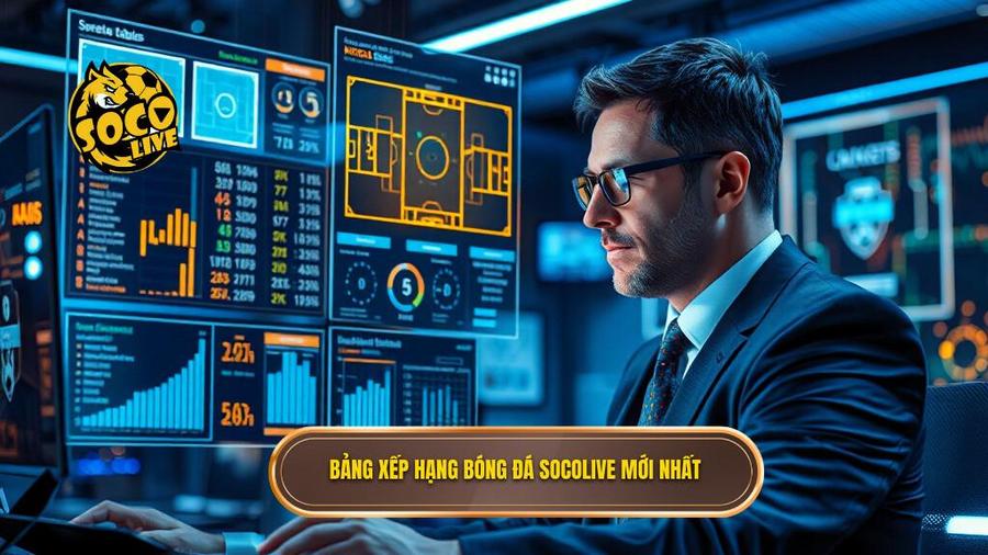 3. Bảng xếp hạng bóng đá Socolive mới nhất