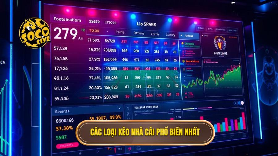 Các loại kèo phổ biến trong Bảng kèo nhà cái chính thức